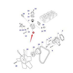 Thermostat Fitting MM435-02901 for Mitsubishi L3E Engine, SOLAR 015PLUS