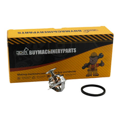 Thermostat with Gasket 121850-49800/49540 for Yanmar 4TNV98 Engine, Doosan Excavator