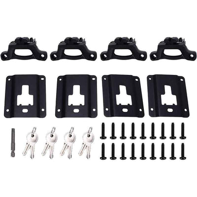 Tie Down Anchors Fit for Ford F150 F250 F350 & Raptor 2026 2025-2015 (Include Lightning) Truck Trailer Tie Down Anchors Car Accessories Replace# FL3Z-99000A64-B Bed Tie Downs for Truck-4 Pack