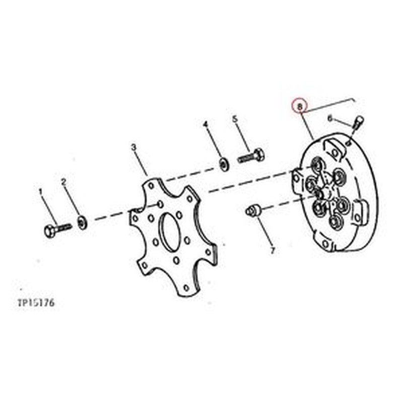 Torque Converter AT196801 AT301394 for John Deere 482C, 310C, 315C Loaders buymachineryparts