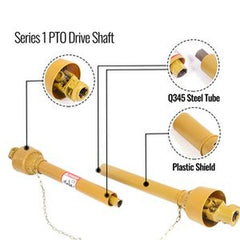 1-3/8¡å x 6 Spline PTO Shaft 31.5¡å-43.3¡å Lawnmower Tractor