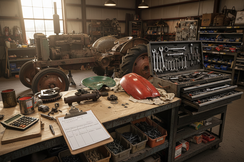 Restoring old tractors is rewarding, but costly