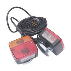 12V Magnetic Trailer Lights Kit - Rear Stop/Tail Indicator with 7-Pin Plug