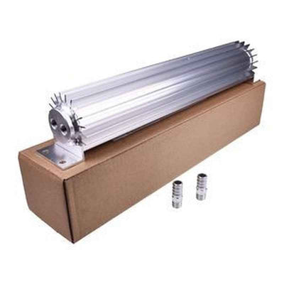 1/4' NPT Dual Pass Transmission Cooler - 15' Aluminum