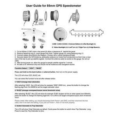 Adjustable 125MPH GPS Speedometer Odometer for Boat Car Truck Motorcycle