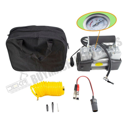 Compressor de ar portátil universal para serviços pesados ​​Bomba de inflar pneus de carro 12 V 150 PSI