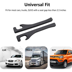 Universal PU Leather Car Seat Gap Filler (2 Pack) - Console Side Organizer & Crevice Blocker