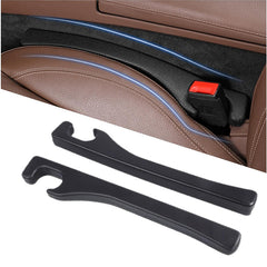 Universal PU Leather Car Seat Gap Filler (2 Pack) - Console Side Organizer & Crevice Blocker