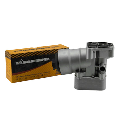 Carcasa de filtro de aceite de aluminio mejorada, compatible con VW Golf Plus, Passat y Tiguan TDI 1.6/2.0L (2009-2013), y con Audi A3 y Q3 2.0L diésel. Sustituye a las referencias 03L115389H, 03L115389B y 03L115389C.