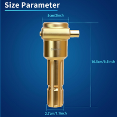 Adaptador de extensão de tomada de força atualizado para trator, 1-3/8" e 6 estrias fêmea e macho 70HP