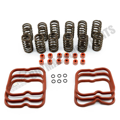 Upgraded Set 12 High RPM Valve Springs Gaskets 3916691 3902666 3921640 3910824 for Cummins Engine 6BT 5.9 12V 89-98