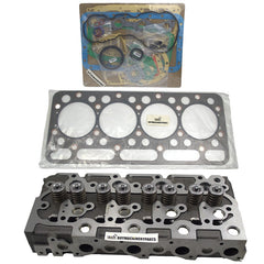 Complete Cylinder Head V1902 6655475 With Valves + Upper Gasket Set For Bobcat 231 331 Excavator Kubota GV3170 GV3190 Engine - Buymachineryparts
