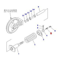 Válvula 20M-30-31240 para Komatsu PC20MR-2 PC30MR-3 PC35MR-5 PC38UU-3 PC40MR-2 PC45MR-5 PC50UU-2 PC55MR-5 PC58UU-3 PC60-7
