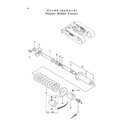 2 Track Adjusting Valves 4276114 for Hitachi EX/ZAXIS Compact Excavators