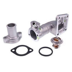 Complete Water Flange & Cover & Thermostat Kit 17331-72703 for Kubota Engine V1702 Tractor L3000DT L3000F