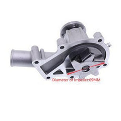 Water Pump 16251-73034 for Kubota Excavator KX41-2 KX61-2 KX71 KX91-2 U25S U27-4