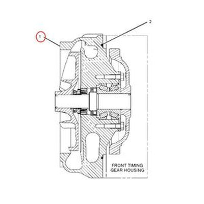Water Pump 3362213 for Caterpillar CAT C9/C15/C18 Engines & Excavators