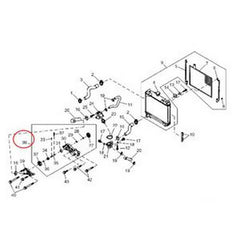 Water Pump AM134586 for John Deere 777 797 X475 X485 X575 X585 X700 X710 X720 X724 X728 X729 X730 X734 X738 X739 Tractor