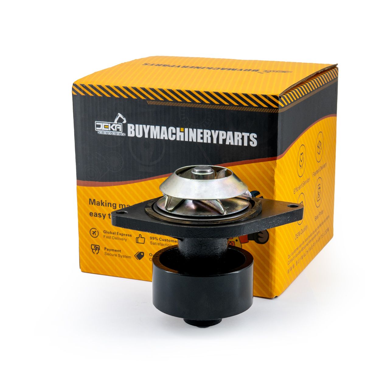 Water Pump J802358 for Case Loader 570LXT 580L 580SL 584E 585E 586E 590L 590S 85XT 90XT 95XT Axial 2344