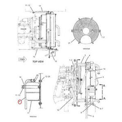 Water Tank Assembly 096-5819 fit Caterpillar Excavators 311-325 & E120B-E240C