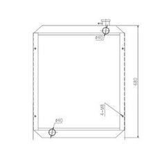 Radiator Water Tank VOE14568042 for Volvo EC55C/60C/EW60C Excavator