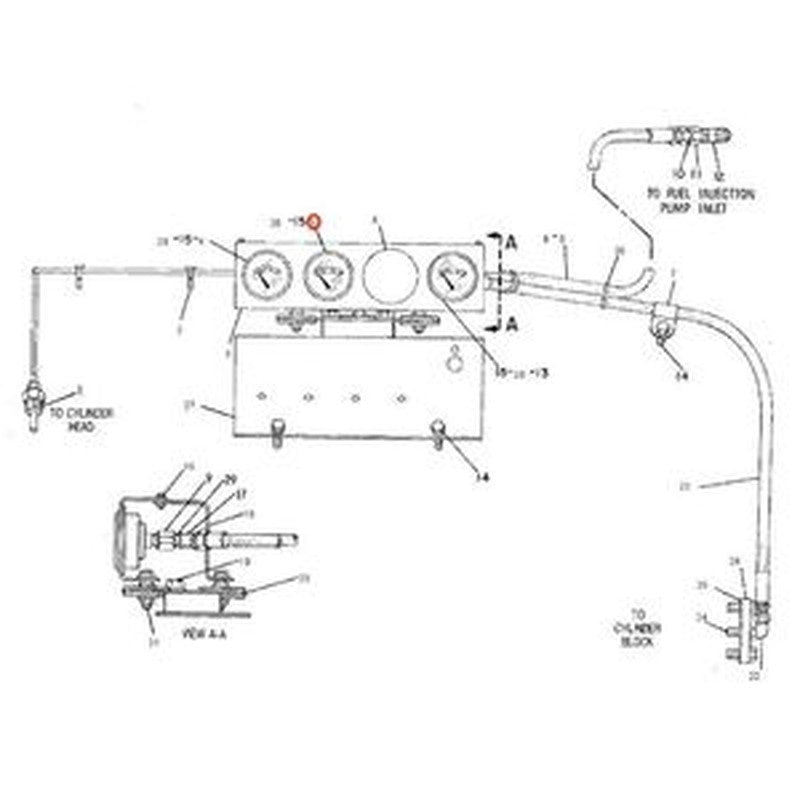 Water Temp Gauge 1W-0698 for Caterpillar CAT Engines D3, 931B, 12G buymachineryparts