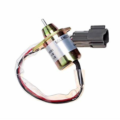 12V Fuel Shutdown Shutoff Stop Solenoid XJAU-00474 for Hyundai R35-7Z R35Z-7A R35Z9 R55-7 R55-9S R55W-9S R55W7 RC60-7