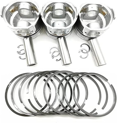 '+0.5mm Piston Set 16060-21910 for Kubota Engine D1105 V1505 Excavator KX41-2 KX61-2 KX71-3 KX91-2 - Buymachineryparts