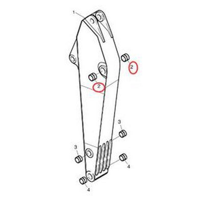 1 PC Arm Boom Bushing 2110-1228A for Komatsu Doosan Daewoo Excavator DX300LC SOLAR 220LC-V 170W-III 220LC-6 200W-V - Buymachineryparts