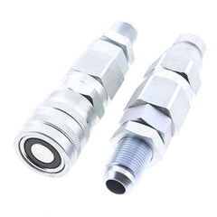 #10 JIC Thread 1/2 Flat Face Hydraulic Quick Connect Coupler for CASE 410 420 430 435 440 450 40XT 60XT 70XT