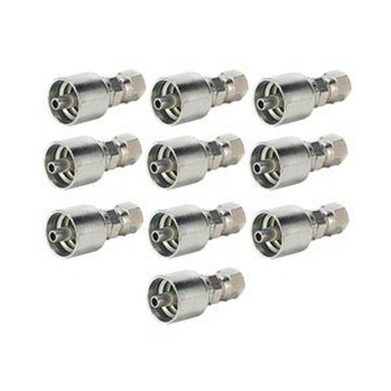 10PCS Hydraulic Hose Fitting With 1/4" Female JIC Swivel 10643-4-4 for Parker