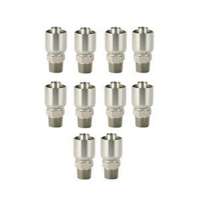 10PCS Hydraulic Hose Fitting With 1/4