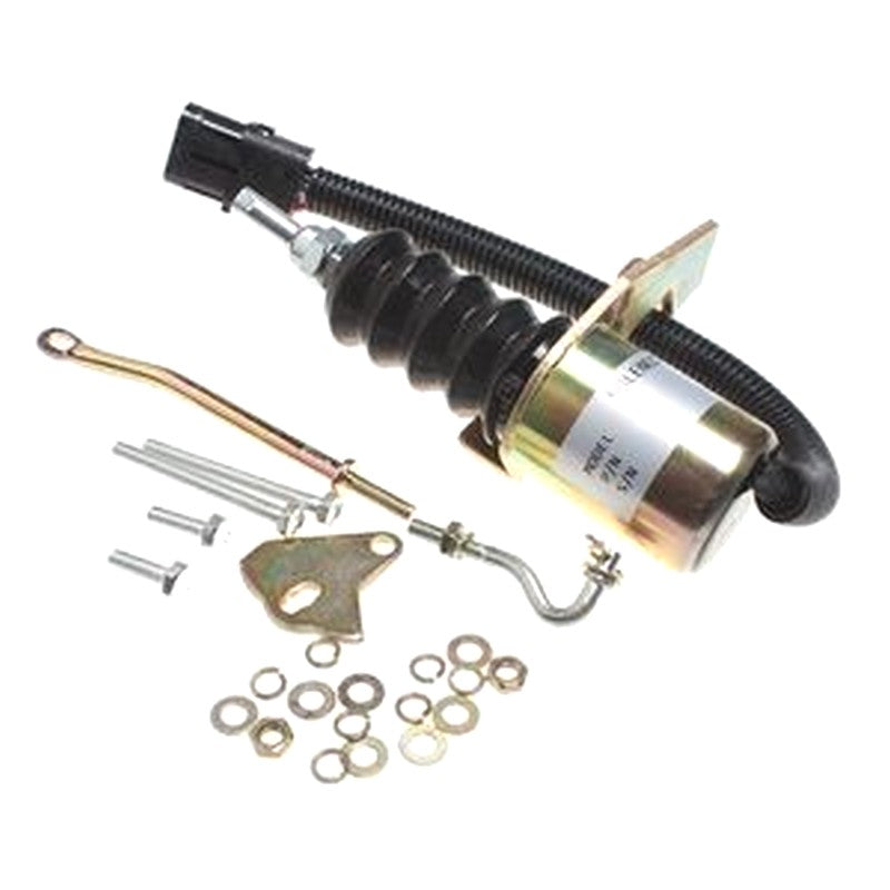 12V Fuel Shutoff Solenoid 30-00394-00 for Deutz Engine F3L912W Carrier 69GL15-114 69GL15-134