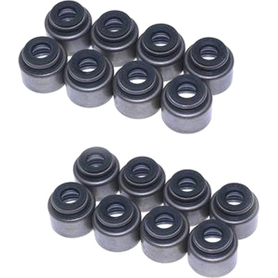 16 Pcs Intake Valve Stem Oil Seal Kit 12210-PZ1-003 for Honda Engine B16 B18 D16 Vehicle Civic CR-V Element Fit