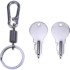2 Pcs Ignition Key with Keychain 32130-31810 37150-31812 for Kubota Tractor L175 L185 L210 L220 L2200 L2201 L225 L245 L2601 L295