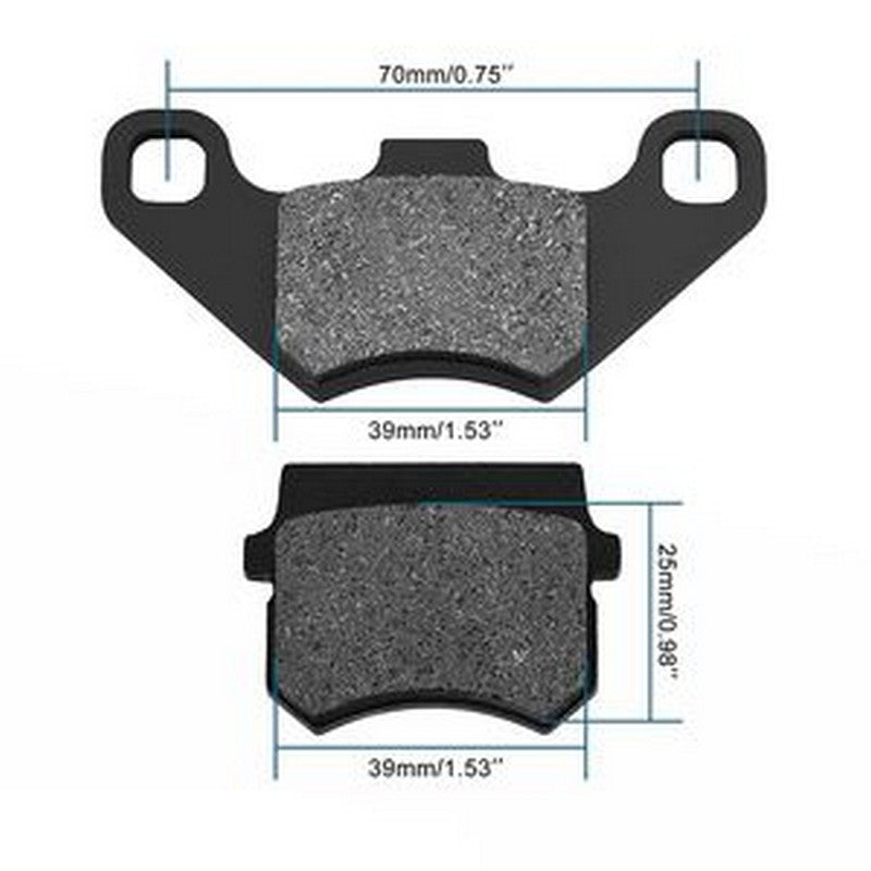 2 PCS Rear Disc Brake Pad for Go Kart Quad Bikes Dune Buggy 4 Wheeler 50cc 70cc 90cc 110cc 125cc ATV - Buymachineryparts