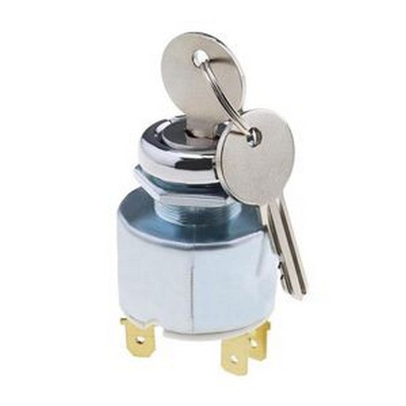 3 Position 5 Terminal Wire Ignition Starter Switch With 2 Keys 31973K4183 SPB501 551508G for Cars Motorcycles Boats 