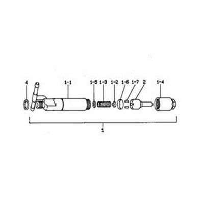 4 PCS Denso Fuel Injector 093500-6250 ME016994 for Mitsubishi Engine 4D34 - Buymachineryparts