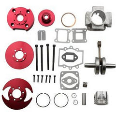 44mm Big Bore 53cc 54cc Top End Kit for 2 Stroke 47cc 49cc Engine Mini Quad Pocket Bike