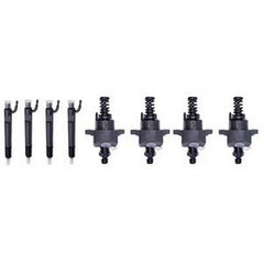 4Pcs Fuel Injector and 4Pcs Injection Pump for Deutz Engine 1011 Bobcat Loader