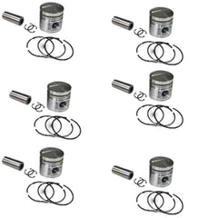 6 Cylinder STD Piston Set With Ring for Kobelco SK330-LC Excavator Mitsubishi 6D16 Engine