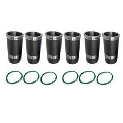 6 Pcs Cylinder Liner 9884842 for Liebherr Engine D926 D926TI Excavator R944B 904 914 924 934 944 954B