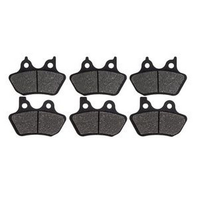6 Pcs Front Rear Brake Pad FA400 for Harley-Davidson Motorcycle Dyna Sportster Softail Touring
