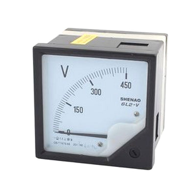 6L2-V Class 1.5 Accuracy AC 0-450V Analog Panel Meter Voltmeter Gauge for CHINT