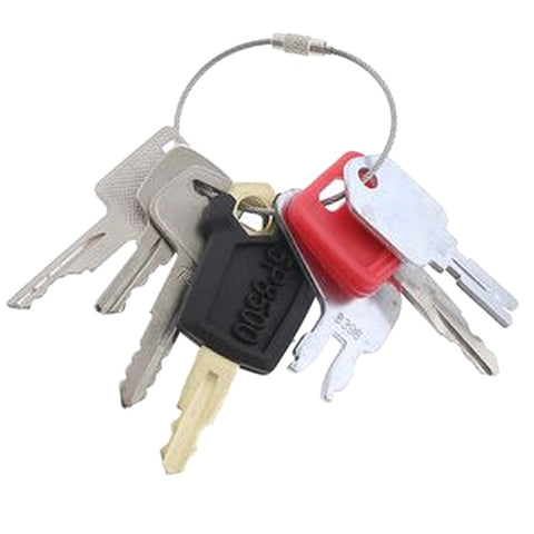 7 Pcs Ignition Key for Caterpillar CAT John Deere Hitachi CASE JCB Hys ...