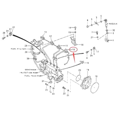 For Caterpillar CAT 311B 311 312 312B 3064 Pipe 5I7873 Original