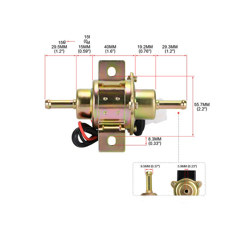 Diesel 12V Electric Fuel Pump Assembly 68371-51210 & 68371-51211 for Kubota