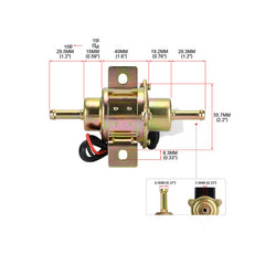 Diesel 12V Electric Fuel Pump Assembly 68371-51210 & 68371-51211 for Kubota