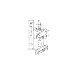Muffler Silencer 6136-11-5521 For Komatsu Dump Truck EG80-1 EG75-2 GD405A-1 Engine 6D105