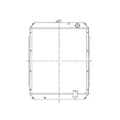 Water Tank Radiator Core ASS'Y For Hyundai Excavator R265-7